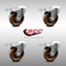 Service Caster 4 Inch SS High Temp Phenolic Swivel Bolt Hole Caster Set with Total Lock Brake SCC-SSBHTTL20S414-PHSHT-4 - alternate 3